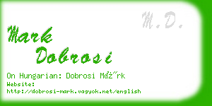 mark dobrosi business card